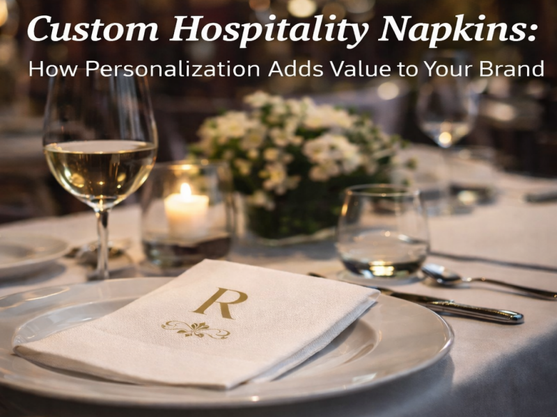Guardanapos de hospitalidade personalizados: como a personalização agrega valor à sua marca
