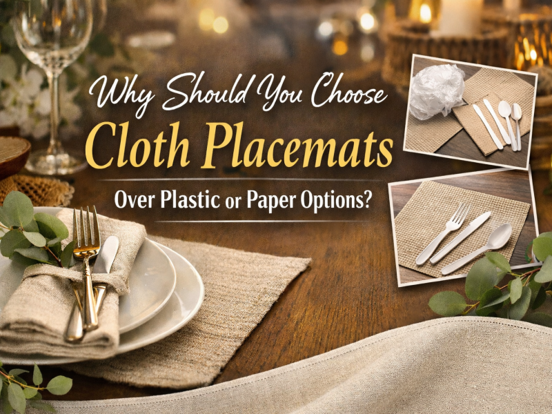 Por que você deve escolher jogos americanos de pano em vez de opções de plástico ou papel?